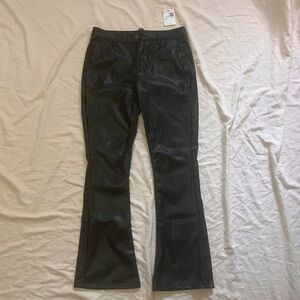 Bootcut leather pants